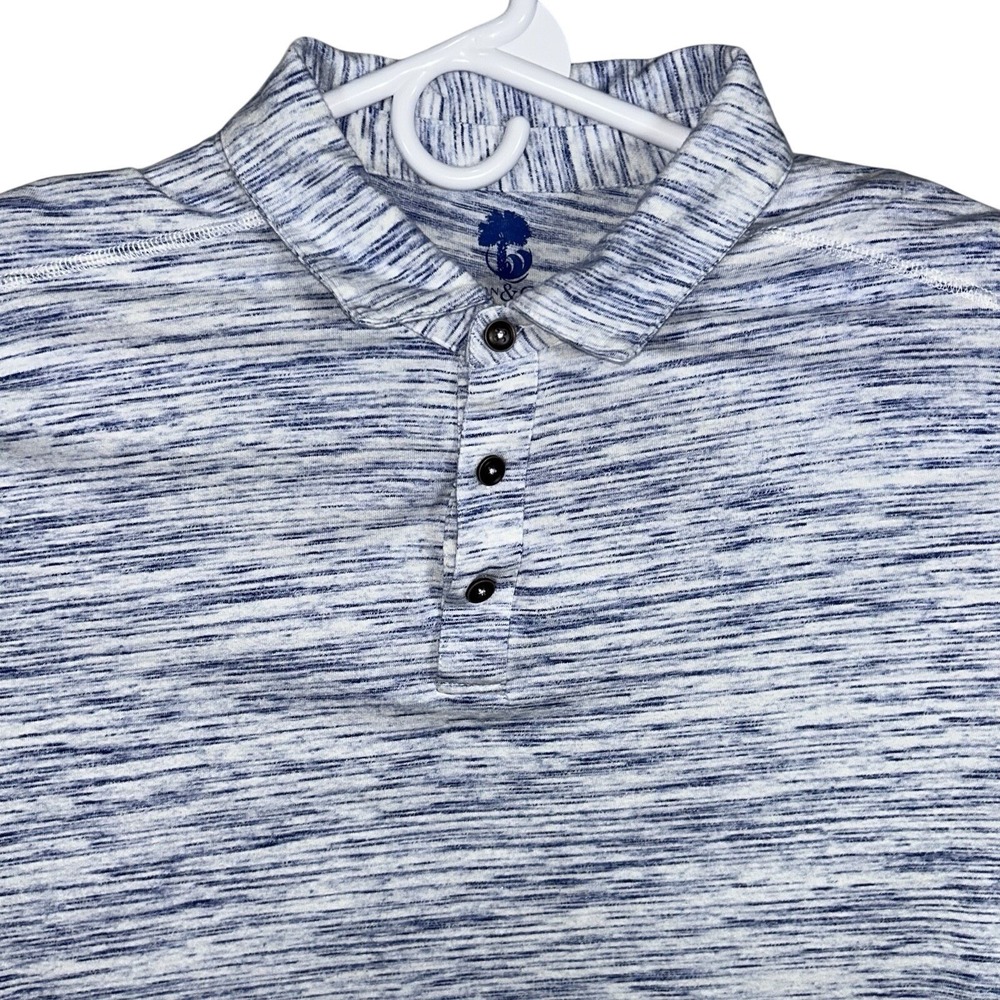 Ocean & Coast Polo‎ Shirt Mens 2XL Blue Outdoor Fishing Lightweight Activewear